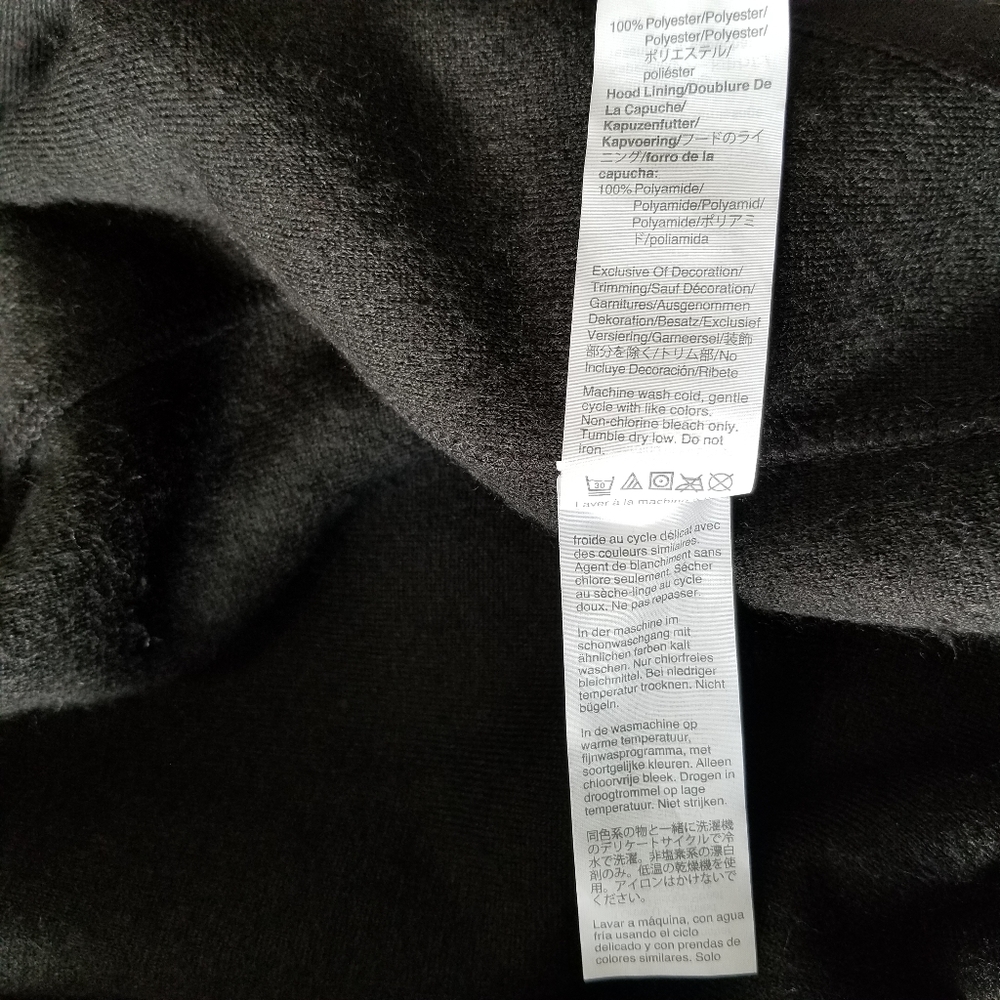 J.CREW Men's Hooded Sherpa Jacket Coat M Black NWT - Picture 14 of 14